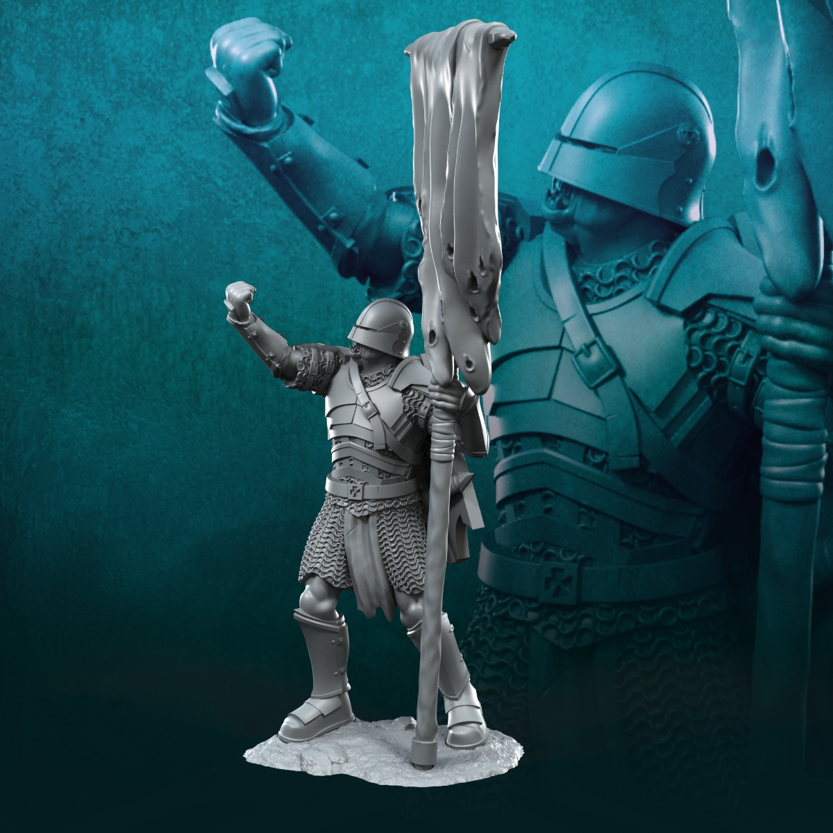 New Blood-Handed Banner Pose