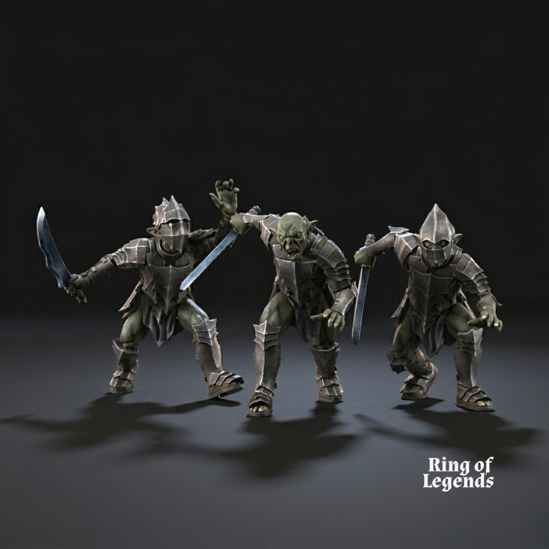 3x Goblins con espadas - Peana no escénica