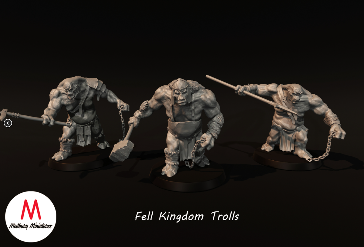 3 Fell Kingdom Trolls