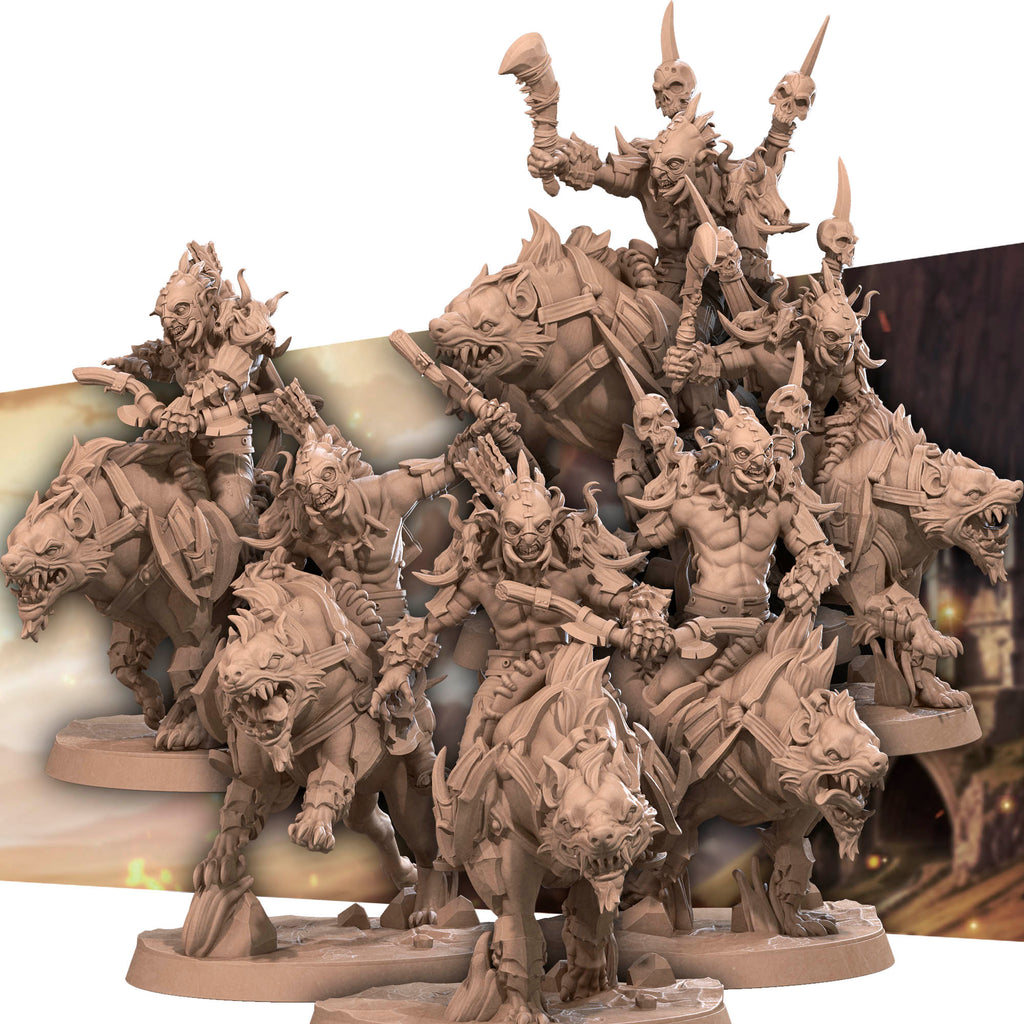 Warg Rider Set (6 Miniaturen)