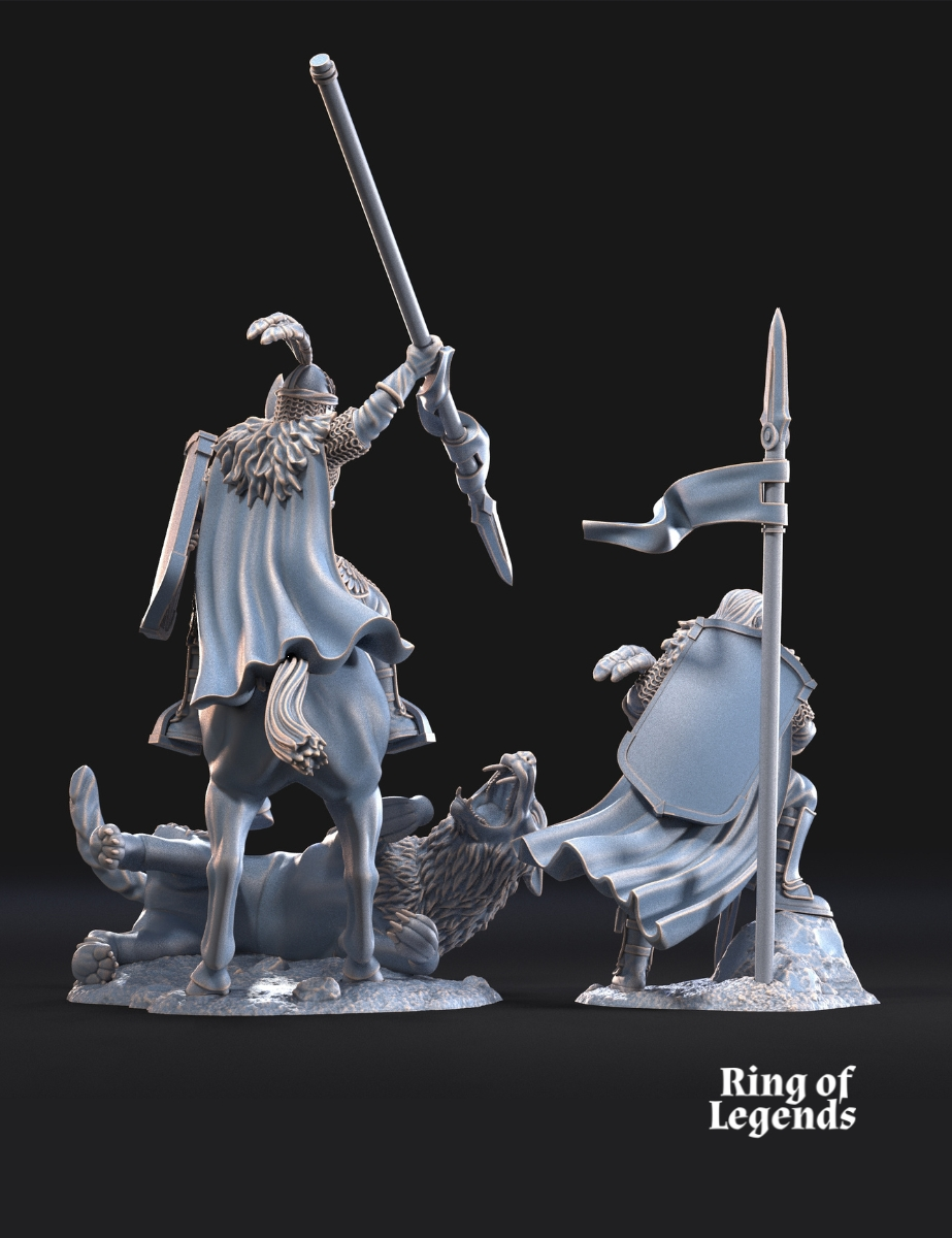 North Warrior Captain with Spear Shield
