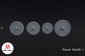 round Shields x4