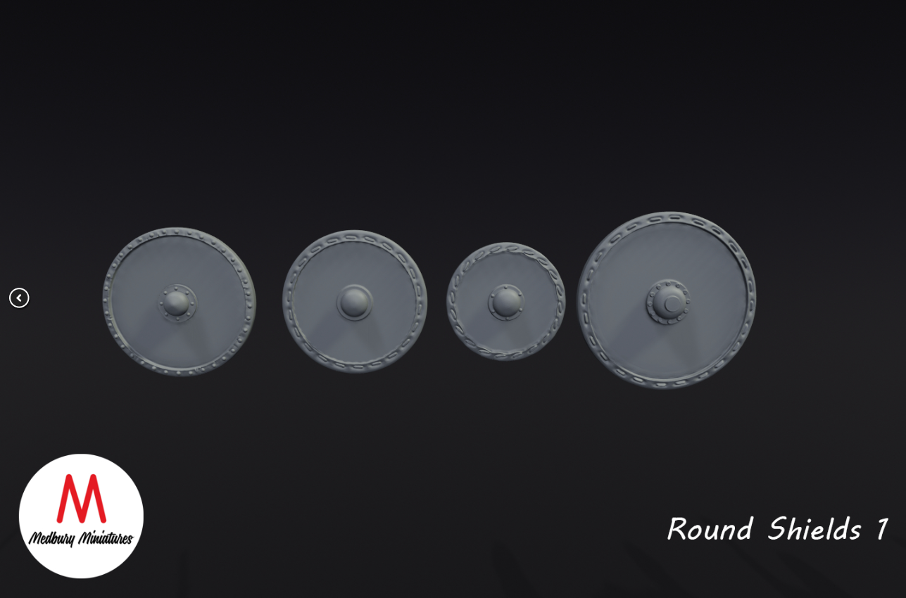 round Shields x4