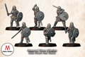 Armoured Saxon Warriors With Sword And Shield