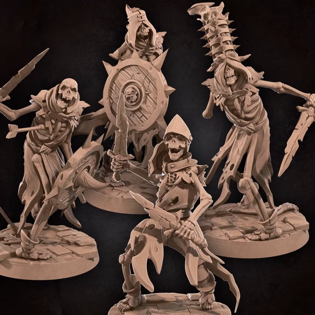 Undeads - Catacombs Skeletons (4 Minis)