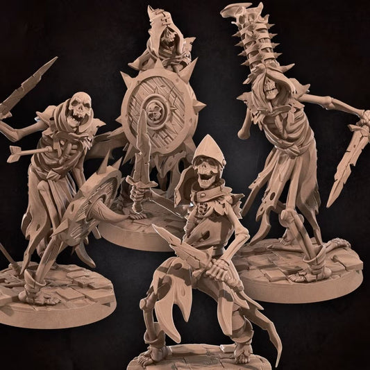 Undeads - Catacombs Skeletons (4 Minis)