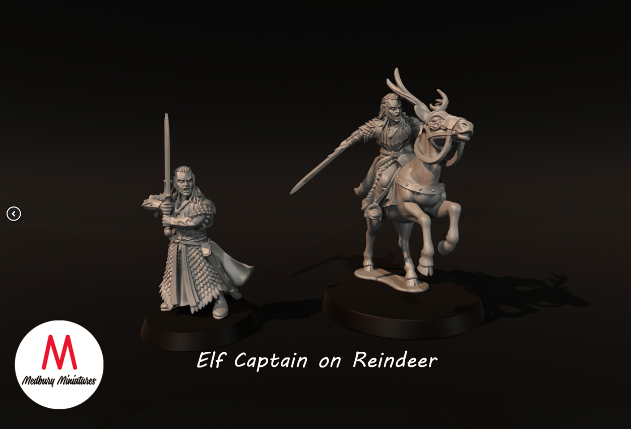 Elf Captain With Reindeer