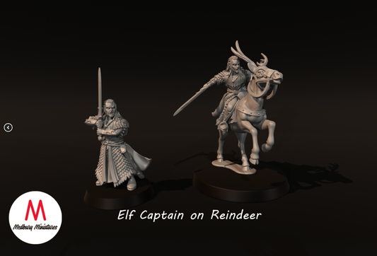 Elf Captain With Reindeer