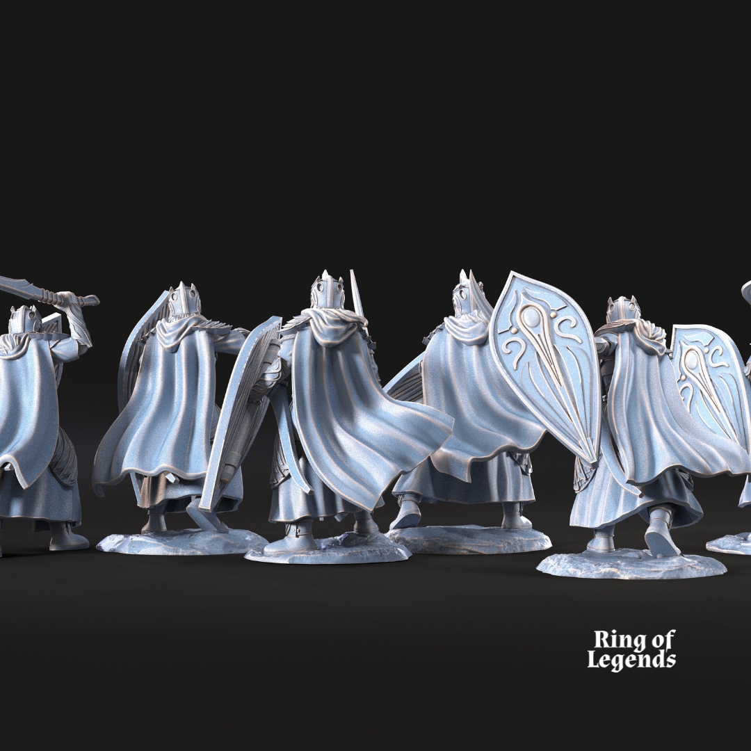 6x Galanthir Elves Sword and Shield - Galanthir Elves