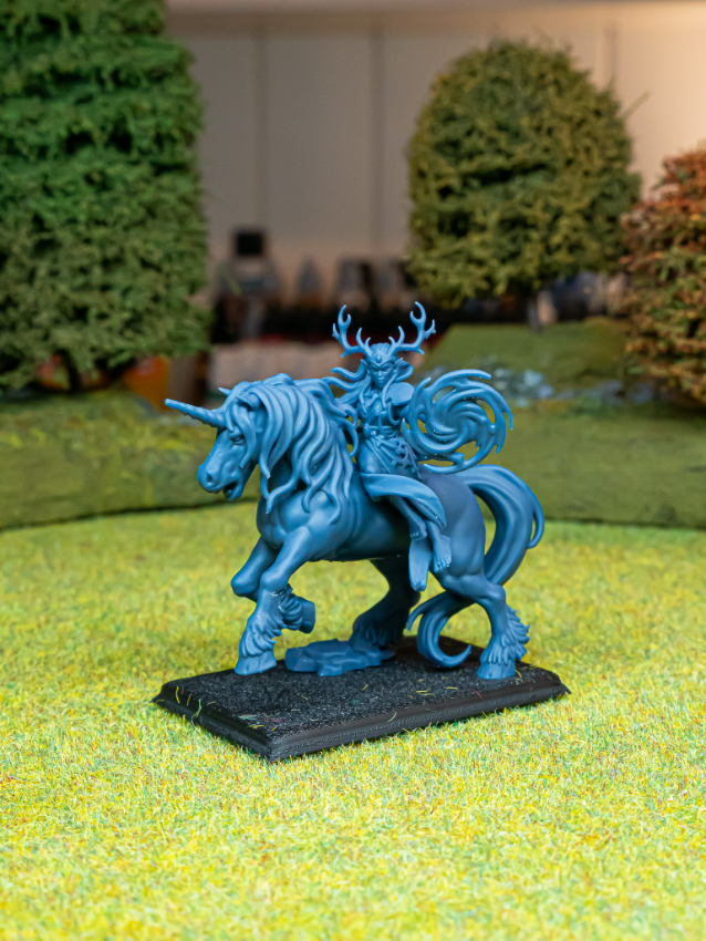 Mounted Feral Elf Druid on Unicorn