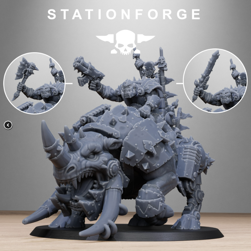 Orkaz Beast-Rider Warlord