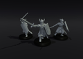 High Men Cavalier's on foot x3 (multipart, presupported)