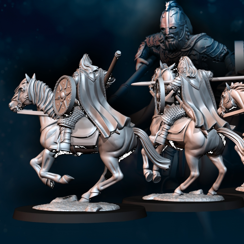 3x West Human Royal Guard Mounted