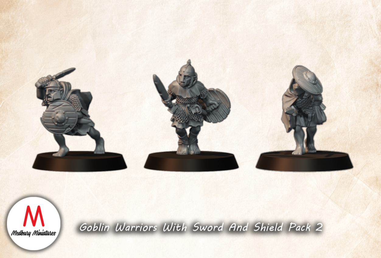 Goblin Warriors With Sword And Shield Pack 2