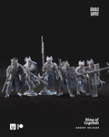6x piqueros de élite del ejército del Dragón y escudo