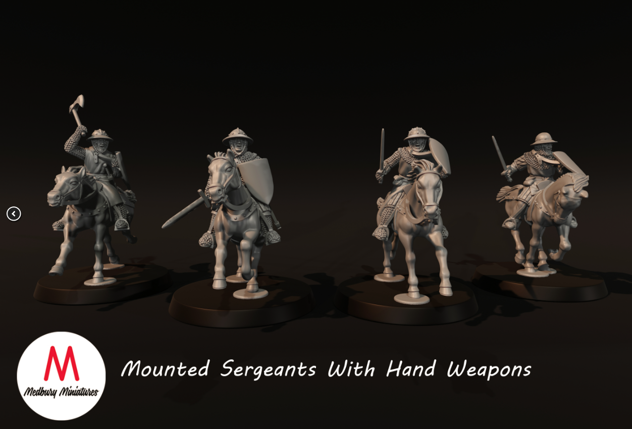 Mounted Sergeants With Hand Weapons