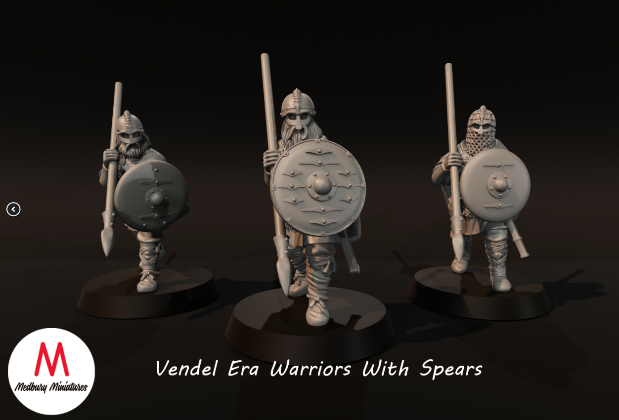 Vendel Era Warriors With Spears 1