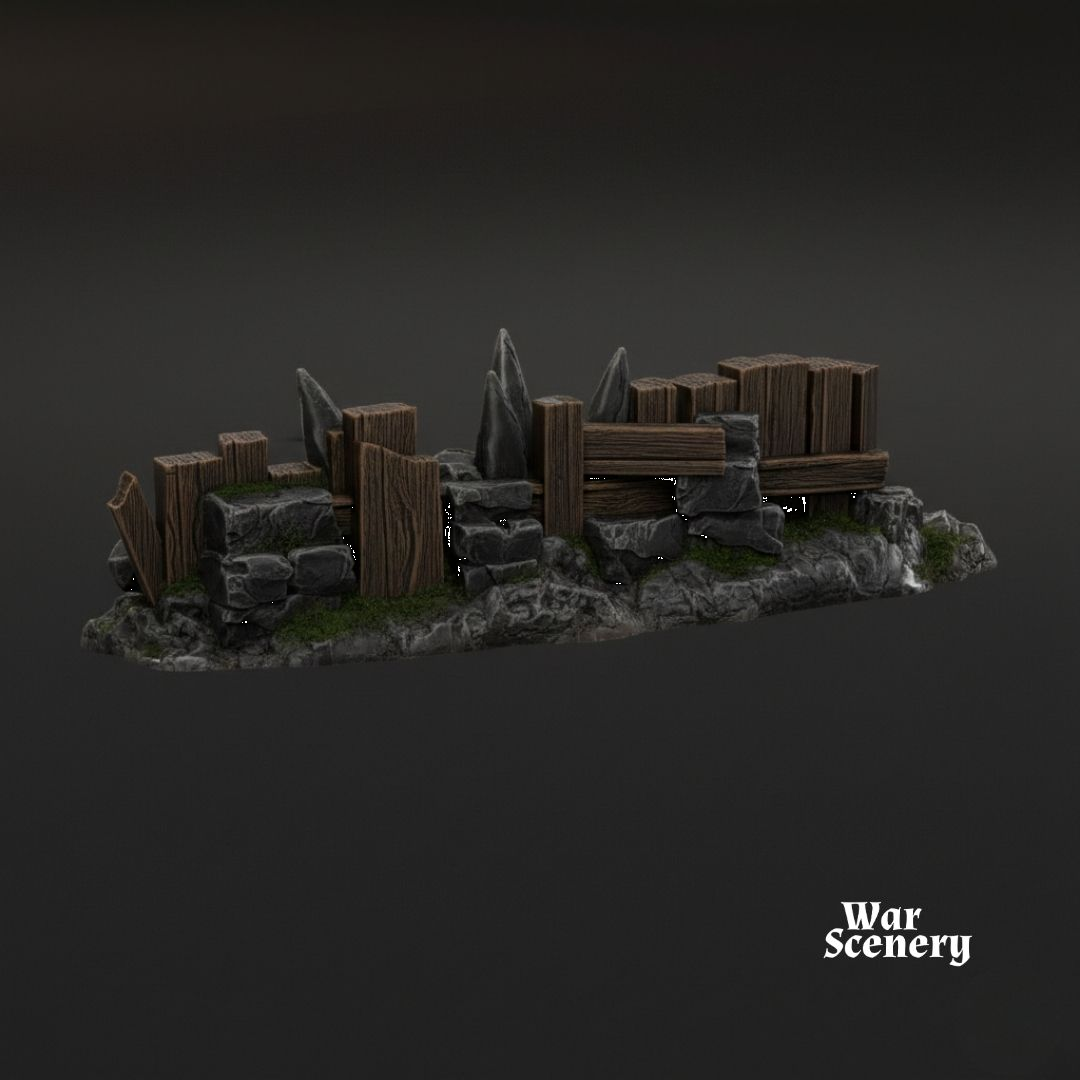 Valla de piedra y madera | Paisaje