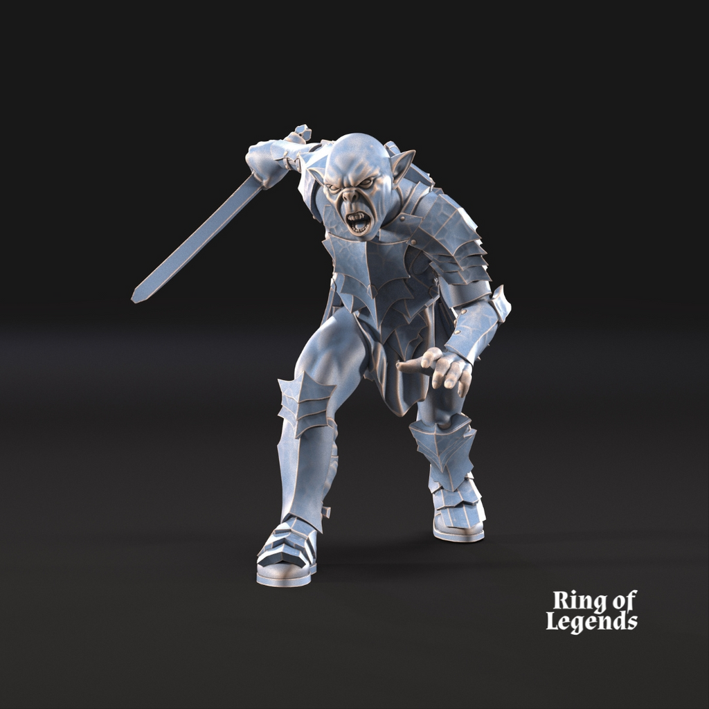 3x Goblins with swords - Non-scenic base