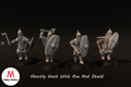 Ghostly Gauls With Axe And Shield