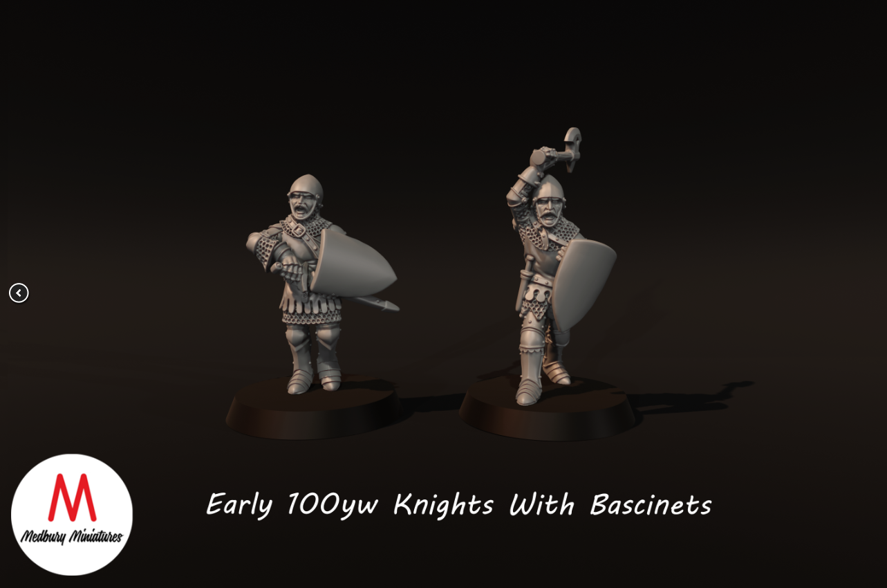 Early 100yw Knights With Bascinets