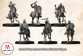 Mounted Heavy Armoured Saxons With Hand Weapons