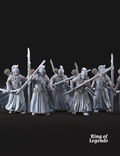 Bloody Elves - 6x Warriors with bow and spear